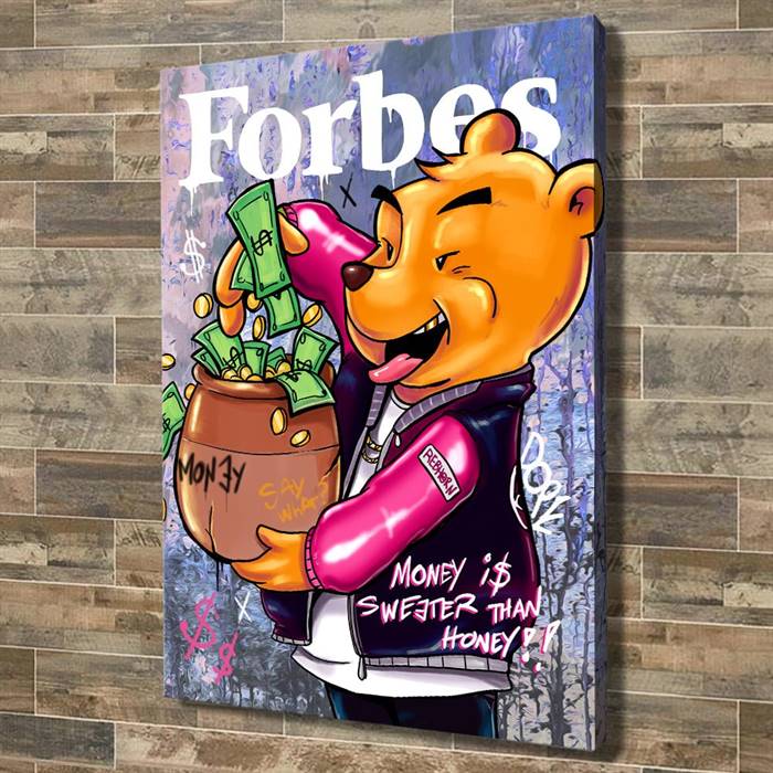 Winnie the Pooh - Forbes canvas