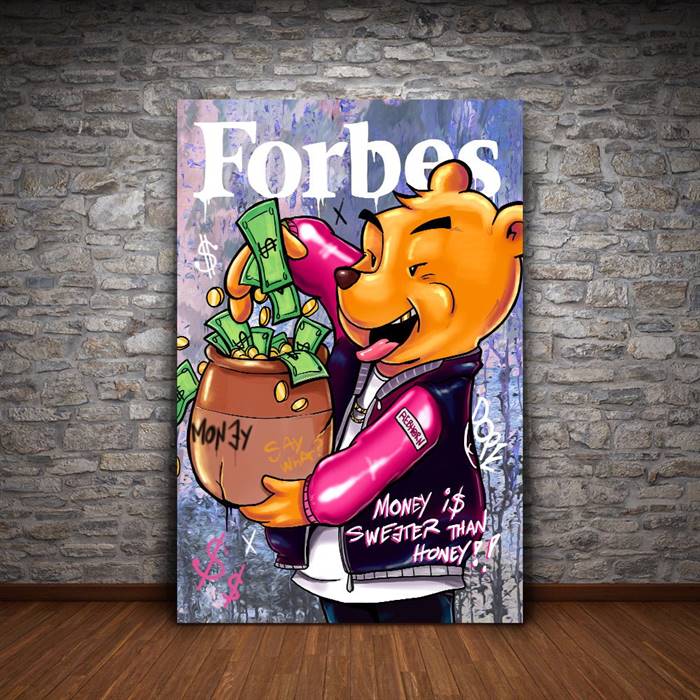 Winnie the Pooh - Forbes canvas