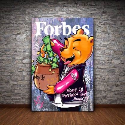 Winnie the Pooh - Forbes canvas