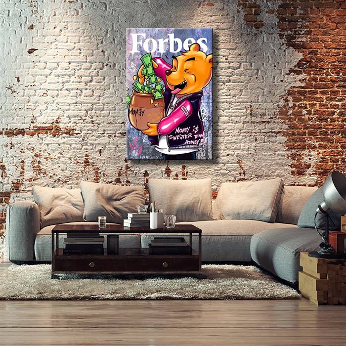 Winnie the Pooh - Forbes canvas