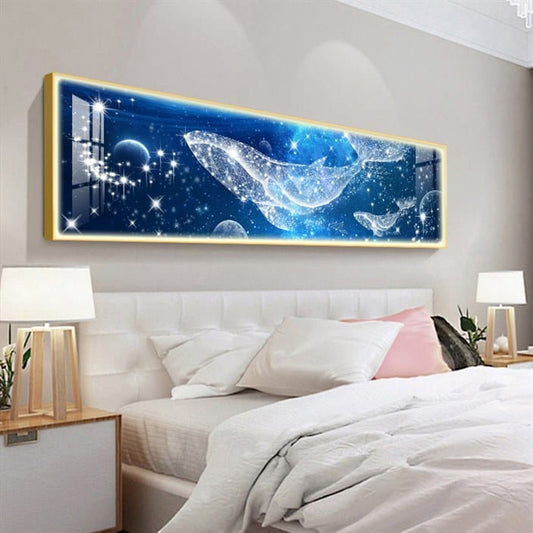 Azure Ocean Giants Crystal Porcelain painting