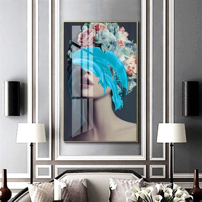 Blue Blossom Vision Crystal Porcelain painting