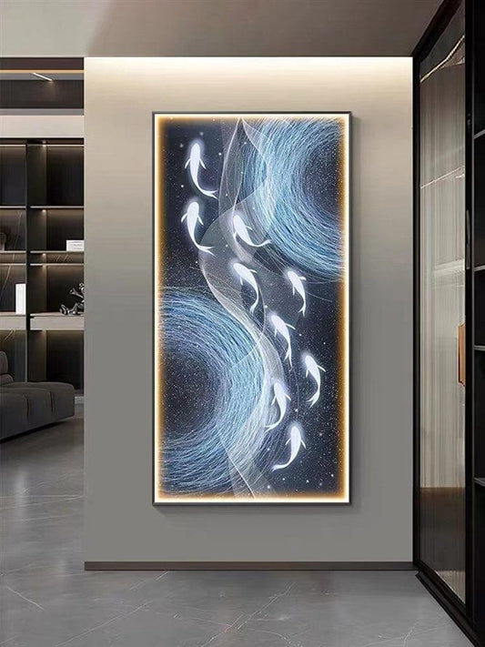 Cosmic Swim Crystal Porcelain painting