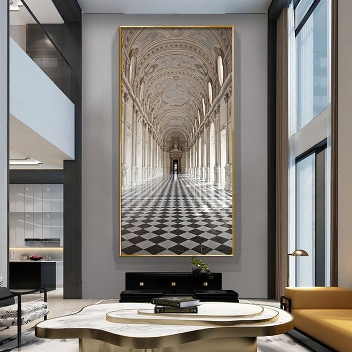 Endless Hallway Crystal Porcelain painting