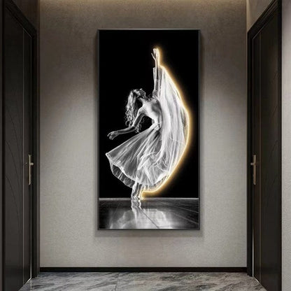 Ethereal Ballet Crystal Porcelain painting