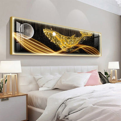 Gold Sea Voyager Crystal Porcelain painting