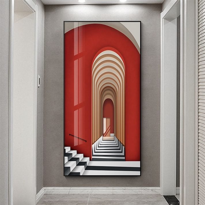 Hallway Illusion Crystal Porcelain painting