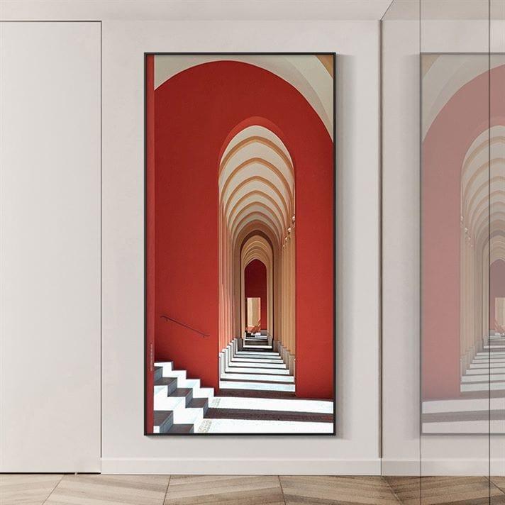 Hallway Illusion Crystal Porcelain painting