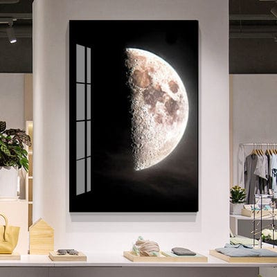 Moon Majesty Crystal Porcelain painting