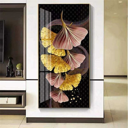 Pastel Ginkgo Beauty Porcelain painting