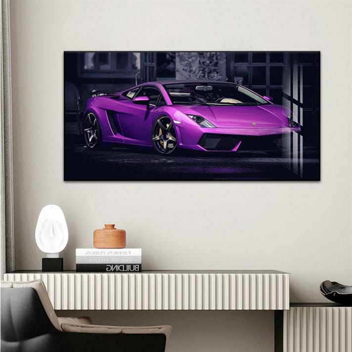 Purple Speedster Porcelain painting