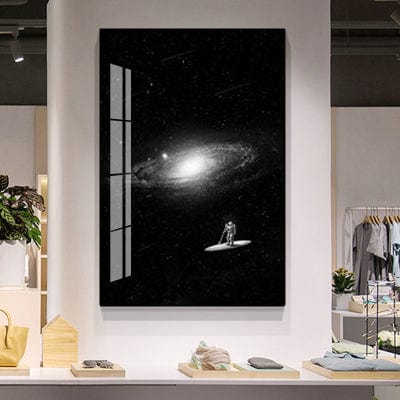 Space Supping Crystal Porcelain painting