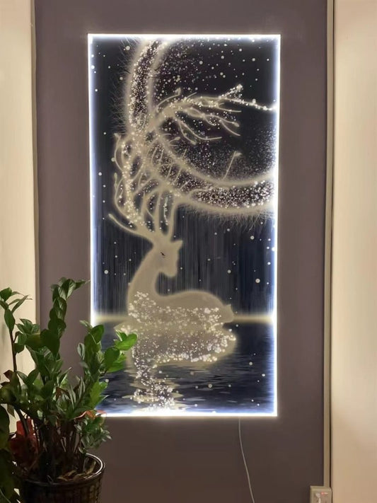 Stellar Deer Crystal Porcelain painting