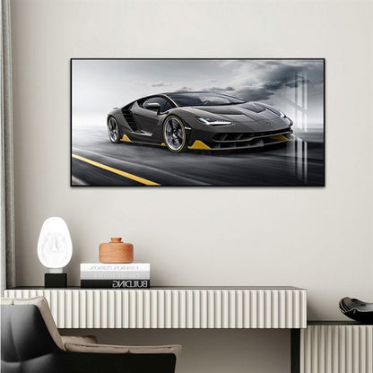 Supercar Crystal Porcelain painting