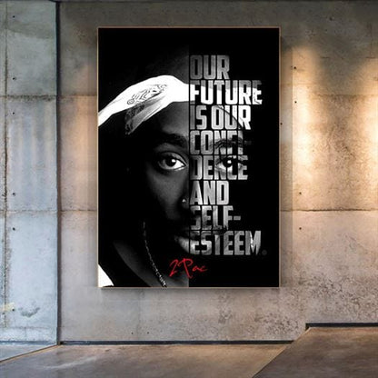 2pac - Our future is our confidence canvas