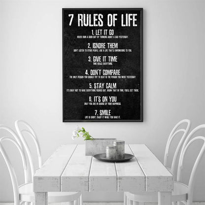 7 rules of life canvas