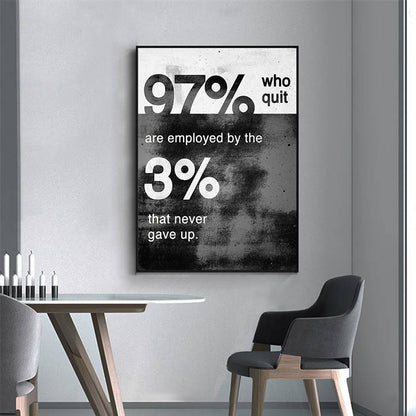 97% are employed by the 3% canvas