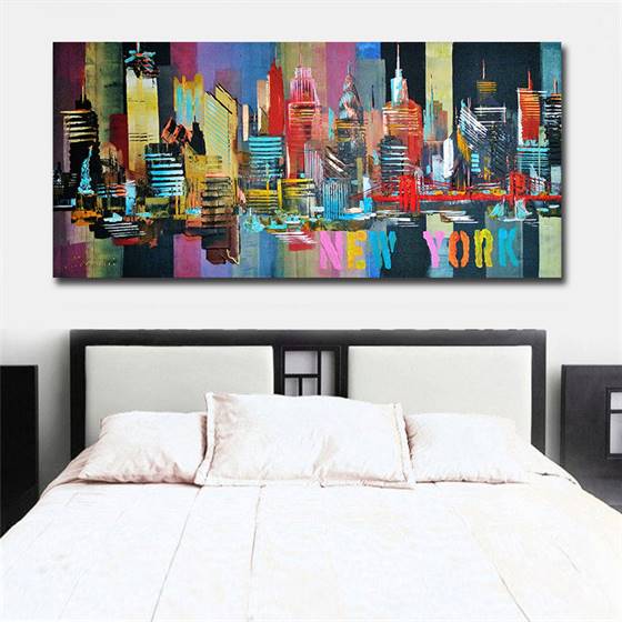 Abstract New York canvas