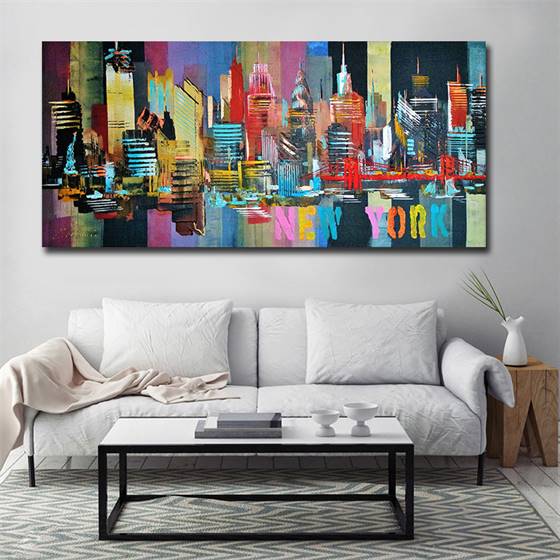 Abstract New York canvas