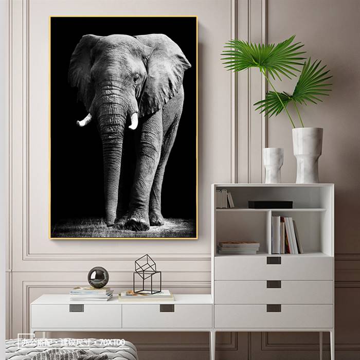 African elephant canvas