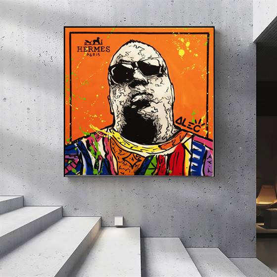 Alec Monopoly - Biggie Smalls canvas