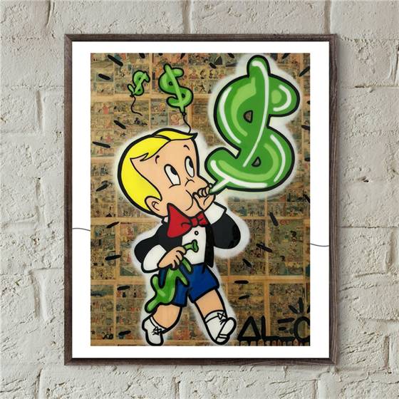 Alec Monopoly - Dollar Balloon canvas