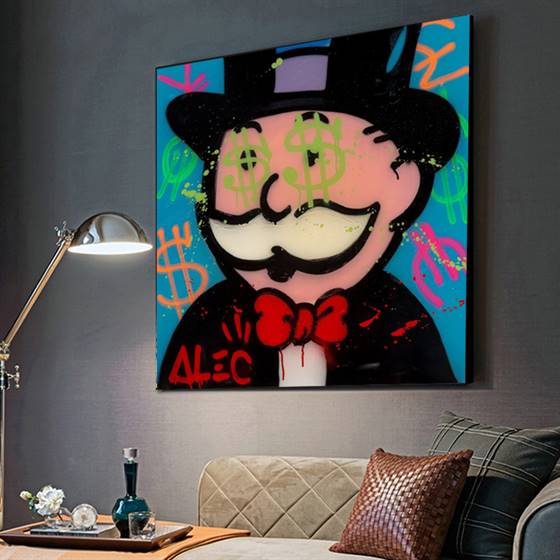 Alec Monopoly - Monopoly guy C.R.E.A.M. canvas