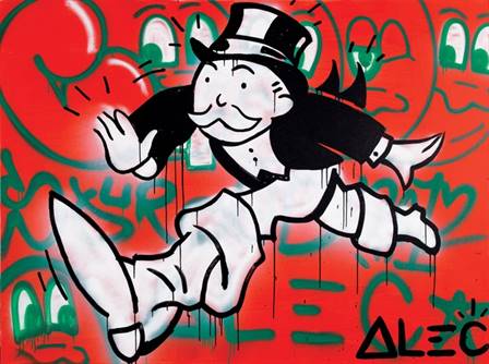 Alec Monopoly - One step at a time canvas