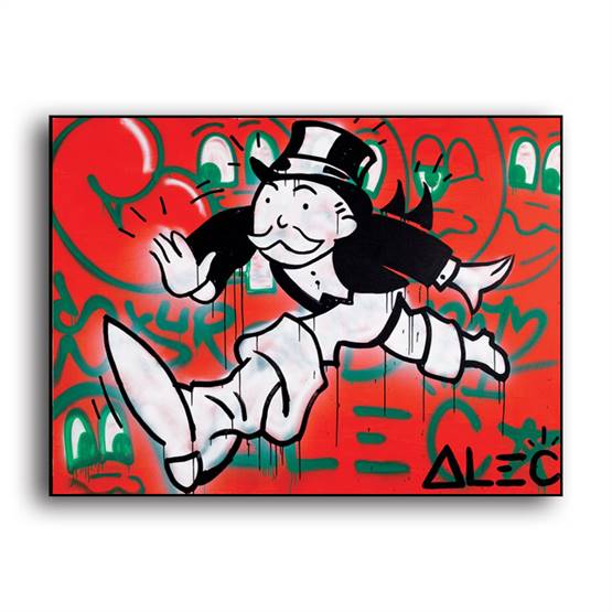 Alec Monopoly - One step at a time canvas