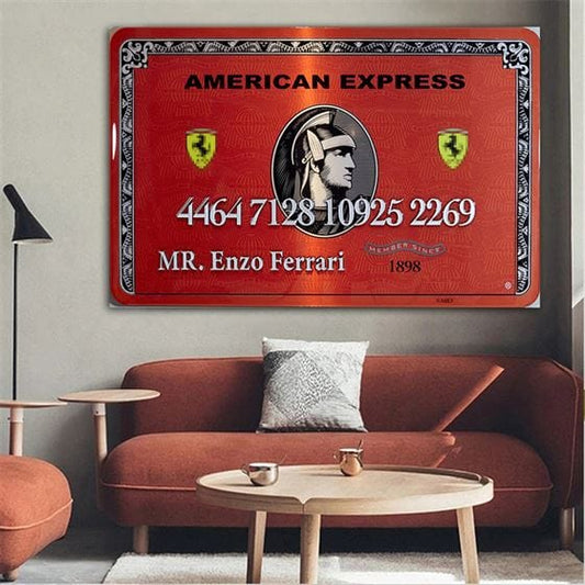 American Express - Ferrari canvas