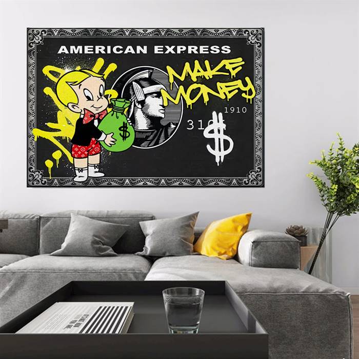 American Express - Make money  canvas