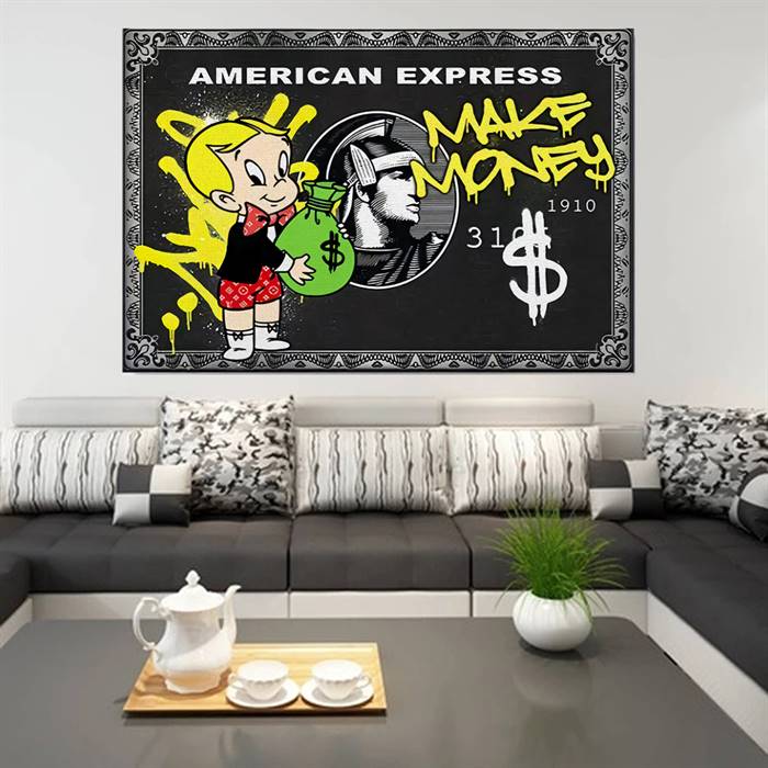 American Express - Make money  canvas