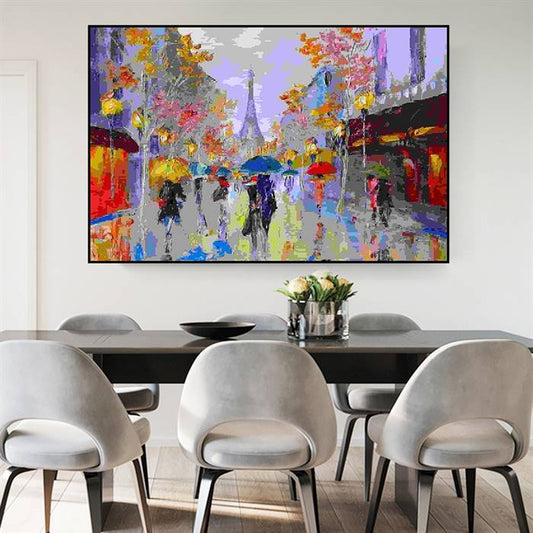 Artistic Paris canvas