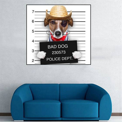 Bad dog canvas