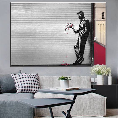 Banksy - Been waiting for a while canvas