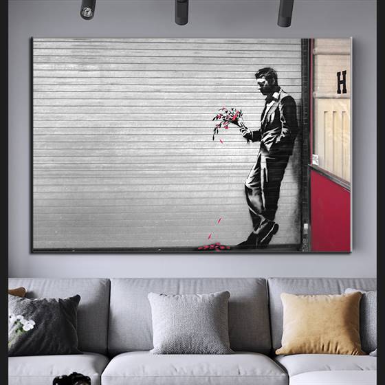 Banksy - Been waiting for a while canvas