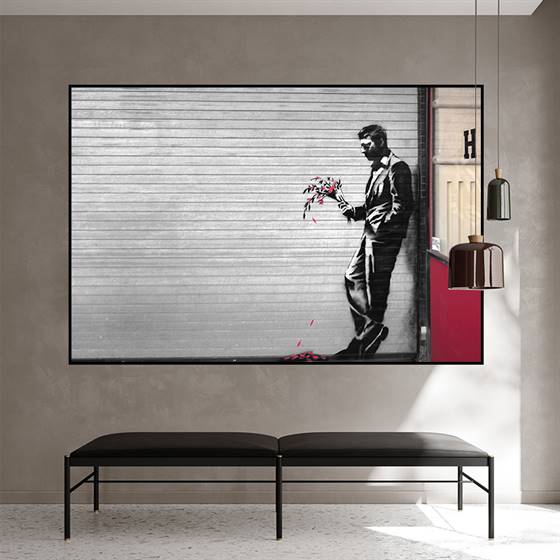 Banksy - Been waiting for a while canvas