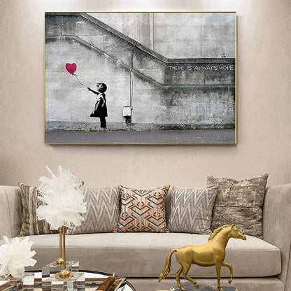 Banksy - There is always hope canvas
