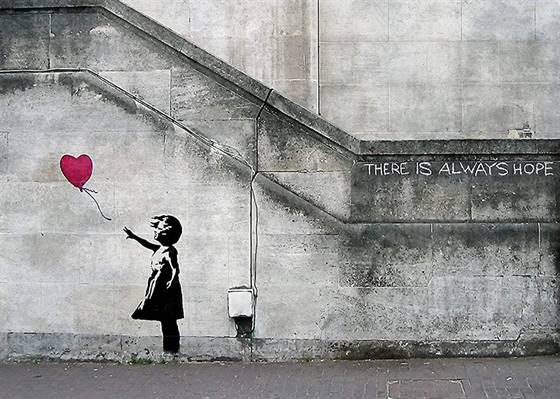 Banksy - There is always hope canvas