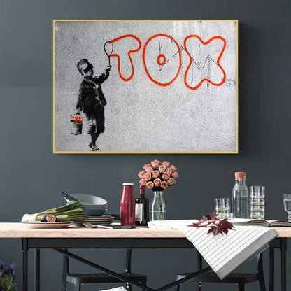 Banksy - TOX graffiti canvas