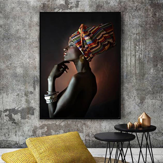 Beautiful black woman canvas