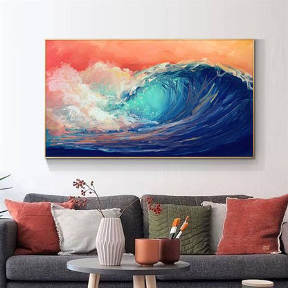 Big wave canvas