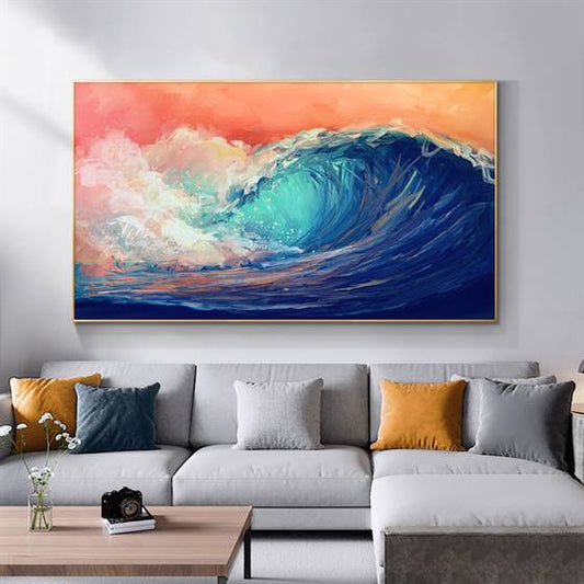 Big wave canvas