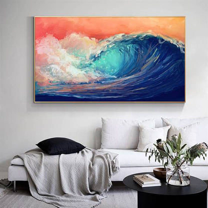 Big wave canvas