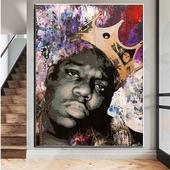 Biggie king of N.Y.C. canvas