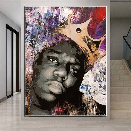 Biggie king of N.Y.C. canvas