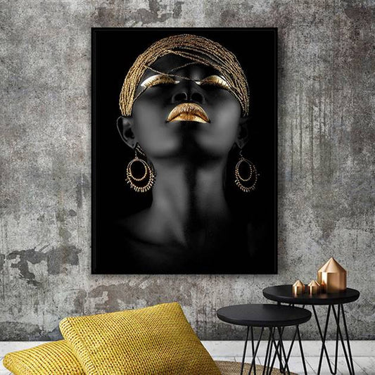 Black queen canvas