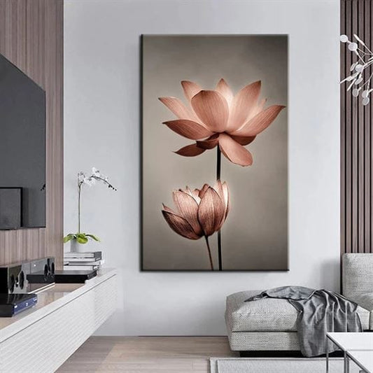 Blooming flowers canvas