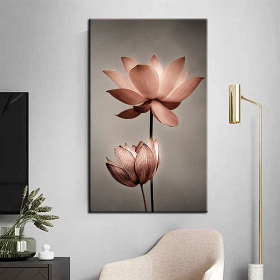 Blooming flowers canvas