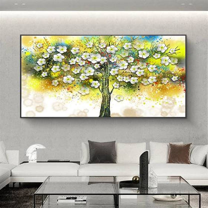 Blossoming tree canvas